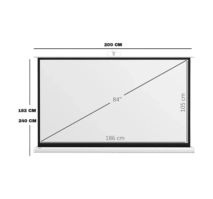 ecran de projection 84 pouces - materiel-el-evenement