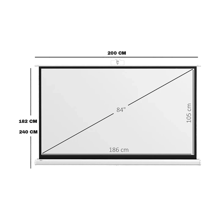 ecran de projection 84 pouces - materiel-el-evenement