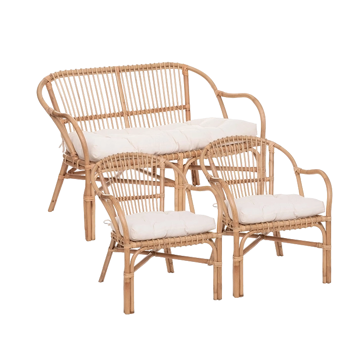 pack banquette fauteuils rotin – location materiel – EL evenement pack banquette fauteuils rotin - location materiel - EL evenement
