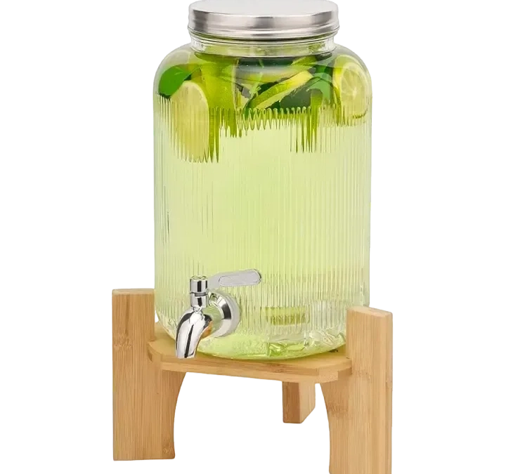 Distributeurs de boissons en verre 4L agence el evnt