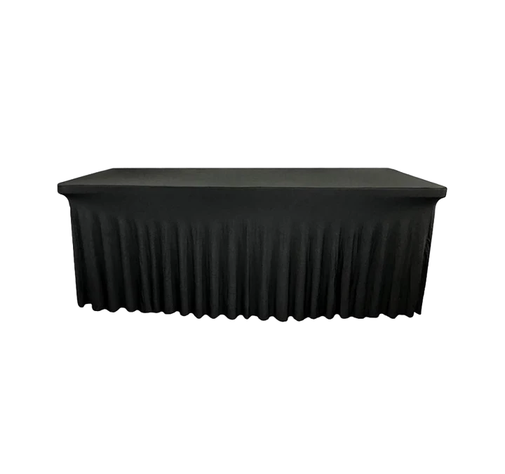 Nappe pour table rectangulaire noire