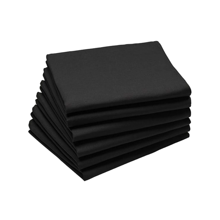 serviette de table noire - location materiel - EL evenement